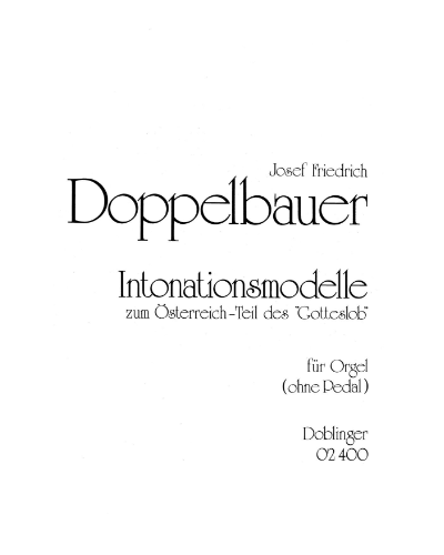 Intonationsmodelle — Josef Friedrich Doppelbauer
