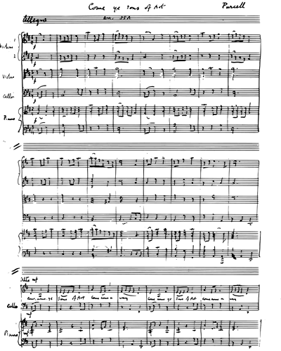 Come, ye Sons of Art, away — Henry Purcell