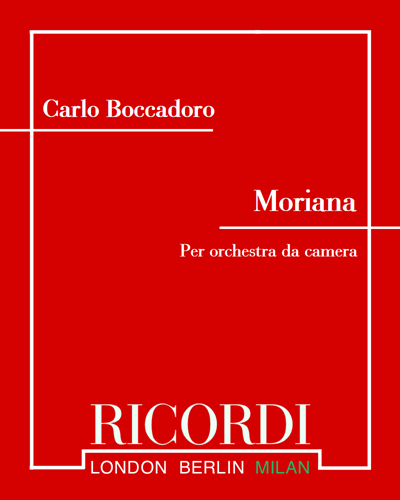 Moriana — Carlo Boccadoro