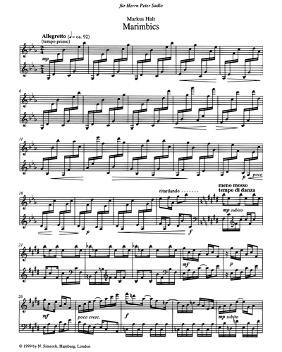Marimbics — Markus Halt