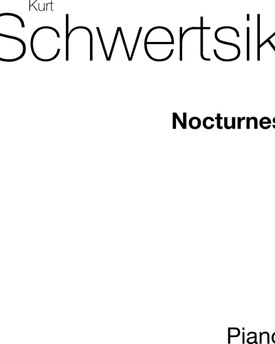 Nocturnes for Piano — Kurt Schwertsik
