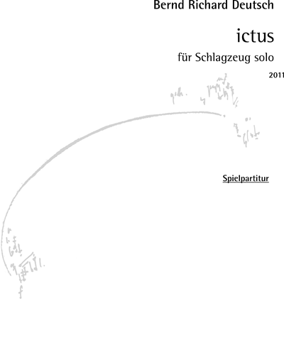 Ictus — Bernd Richard Deutsch