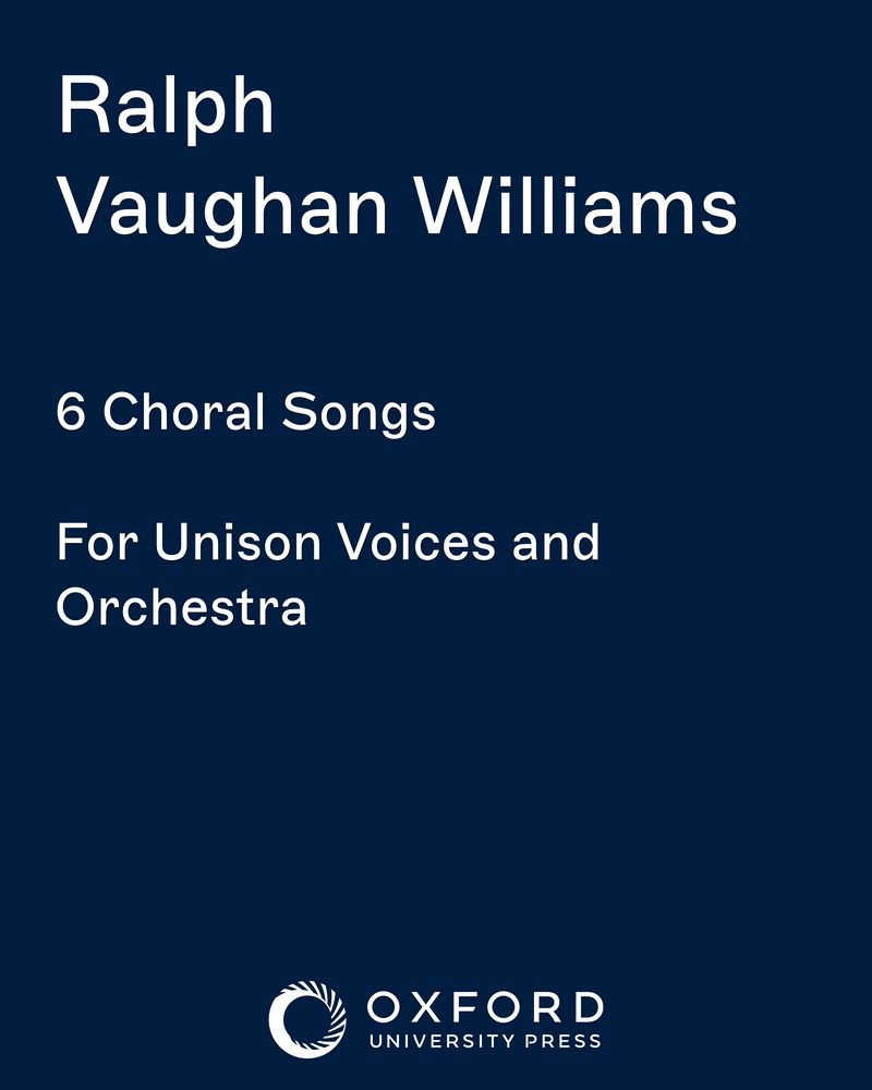 Six Choral Songs — Ralph Vaughan Williams