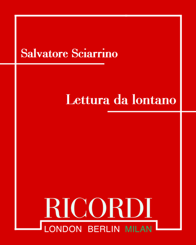 Lettura da lontano — Salvatore Sciarrino