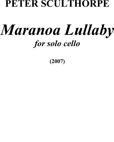 Maranoa Lullaby — Peter Sculthorpe