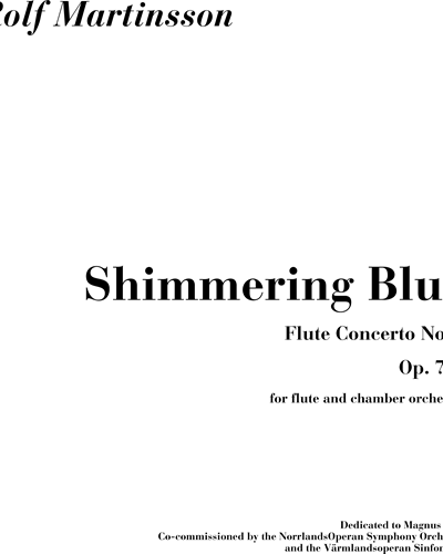 Shimmering Blue — Rolf Martinsson