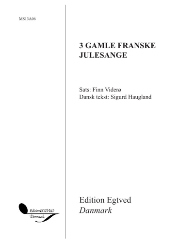 Three Old French Christmas Songs — Finn Viderø