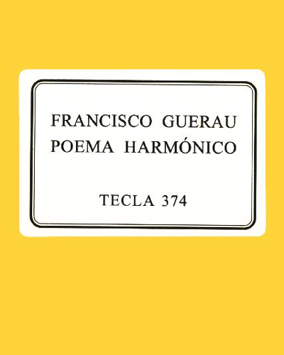 Poema harmónico — Francisco Guerau