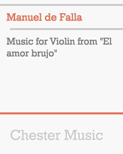 Music for Violin from "El amor brujo" — 法雅