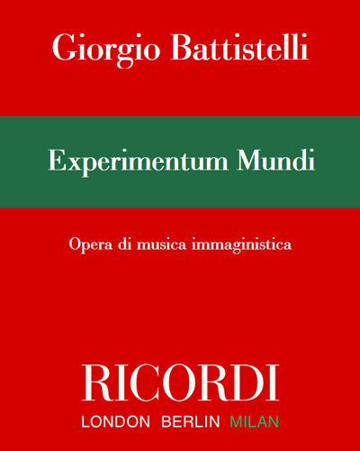 Experimentum Mundi — Giorgio Battistelli