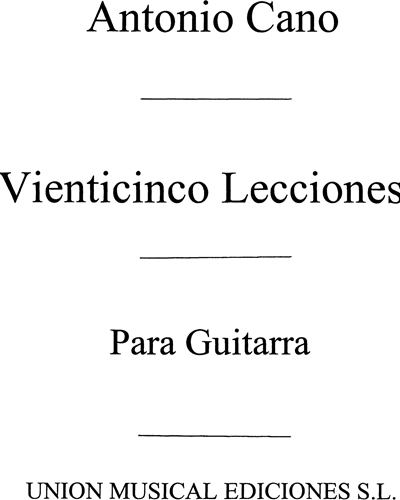 Principios de guitarra — Antonio Cano
