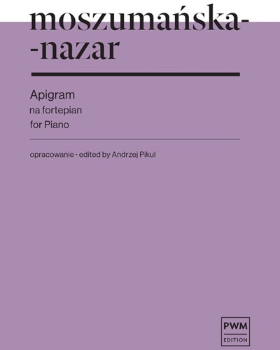Apigram — Krystyna Moszumańska-Nazar