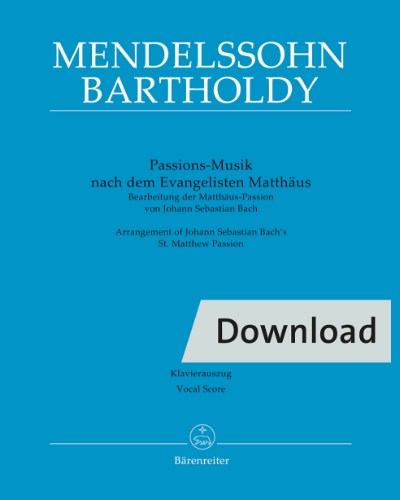Passion Music after the Evangelist Matthew — Johann Sebastian Bach