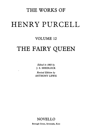 The Fairy Queen — Henry Purcell