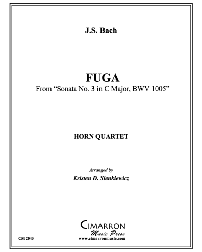 Fuga (from 'Sonata No. 3 in C major, BWV 1005') — 巴赫