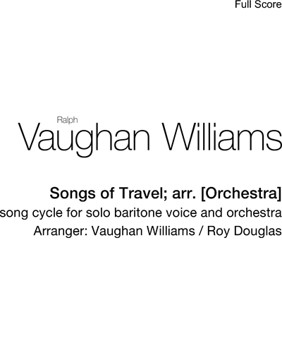Songs of Travel — Ralph Vaughan Williams