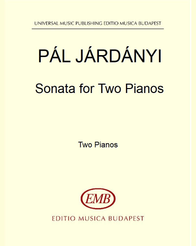 Sonata for Two Pianos — Pál Járdányi