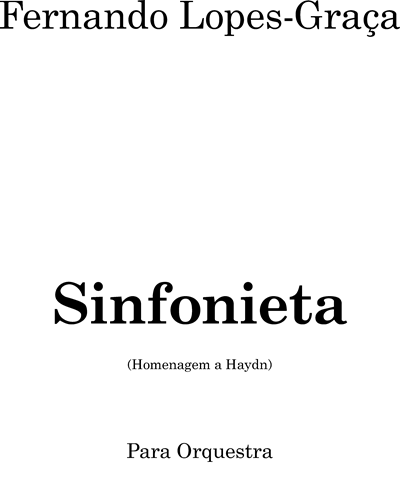 Sinfonieta — Fernando Lopes-Graça