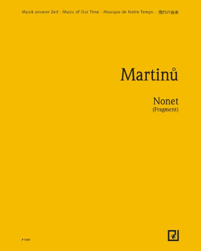 Nonet, op. 144 — Bohuslav Martinů