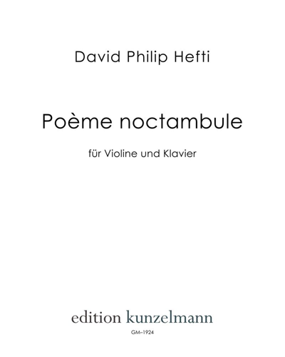 Poème noctambule — David Philip Hefti