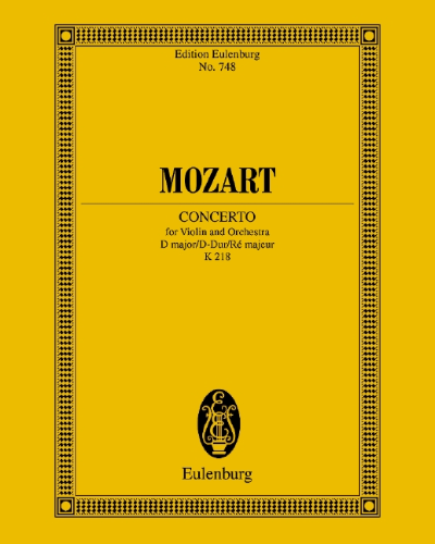Concerto in D major — 莫扎特