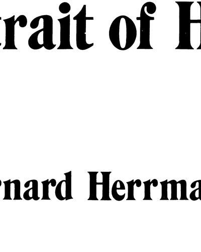 Portrait of Hitch — Bernard Herrmann