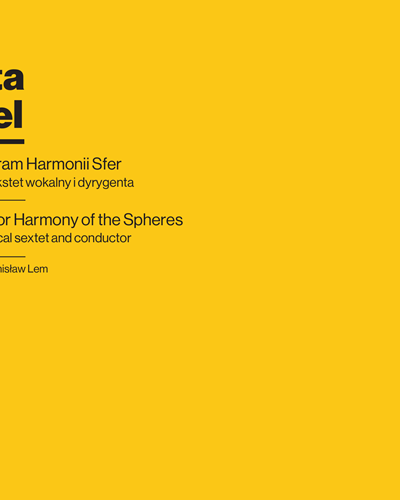 Schedule for Harmony of the Spheres — Agata Zubel