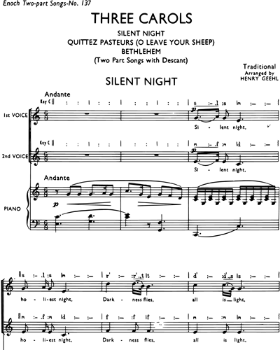 Three Carols — Henry Geehl