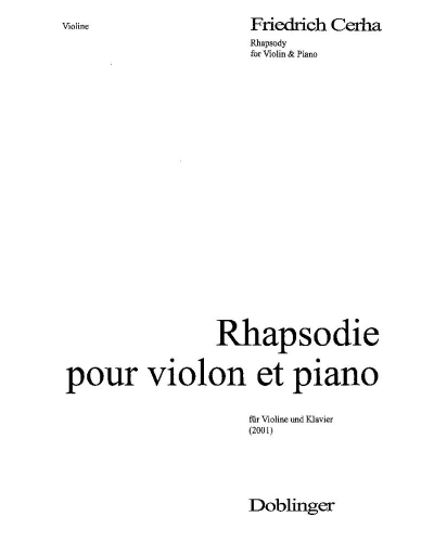 Rhapsody — Friedrich Cerha