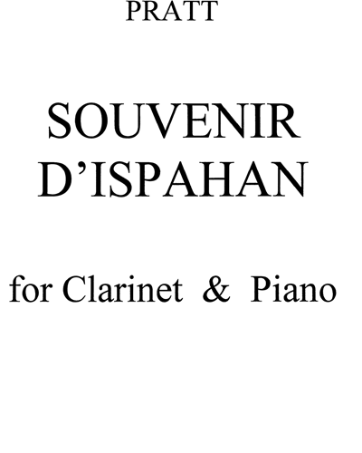 Souvenir d'Ispahan, op. 17 — Alfred Pratt