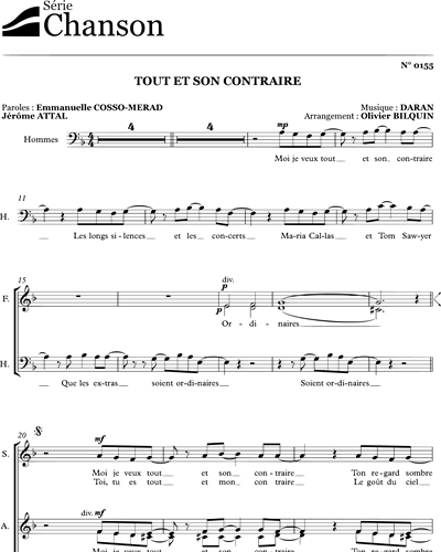 Tout et son contraire — Olivier Bilquin