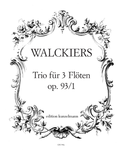 Trio for 3 Flutes, op. 93 No. 1 — Eugène Walckiers