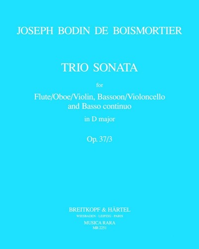 Triosonate in D major, op. 37/3 — Joseph Bodin de Boismortier