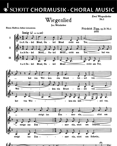 Zwei Wiegenlieder — Friedrich Zipp