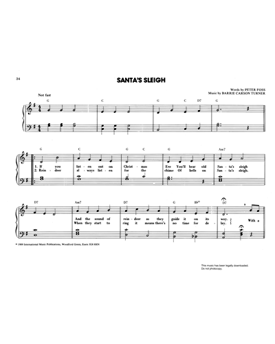 Santa's Sleigh — Barrie Carson Turner