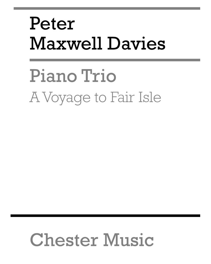 A Voyage to Fair Isle — 马克斯韦尔·戴维斯