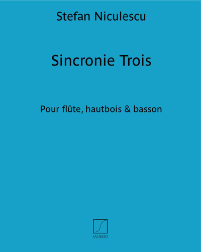 Sincronie Trois — Ştefan Niculescu