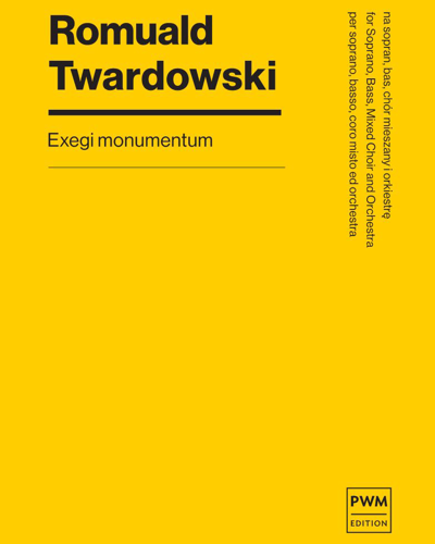 Exegi monumentum — Romuald Twardowski