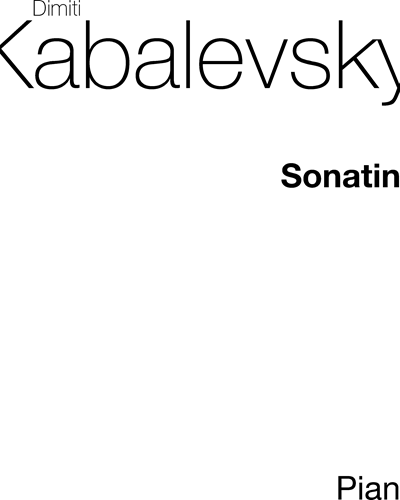 Sonatina for Piano, op. 13/2 — 卡巴列夫斯基