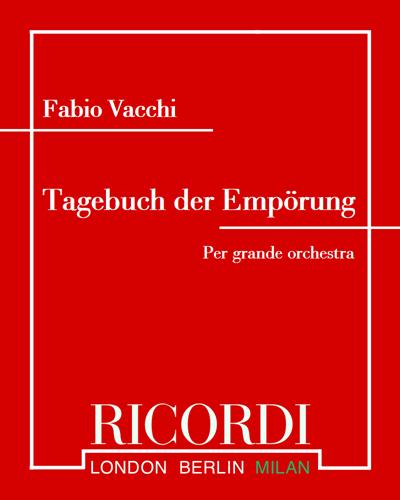 Tagebuch der Empörung — Fabio Vacchi