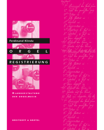 Orgelregistrierung — Ferdinand Klinda