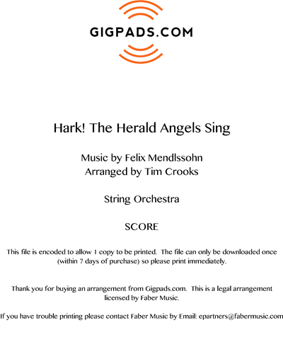 Hark! The Herald Angels Sing — 门德尔松
