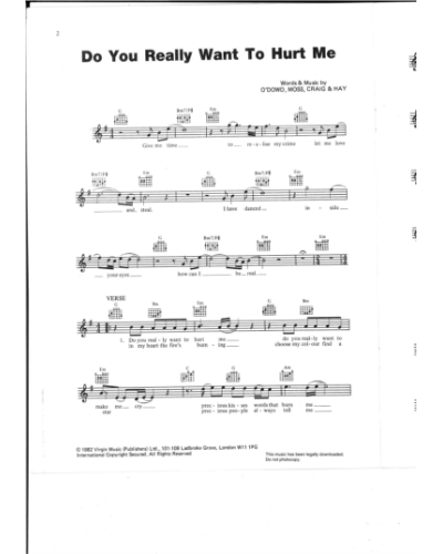Do You Really Want To Hurt Me — Culture Club