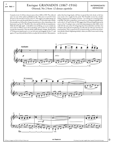 Oriental, No. 2 (from '12 Danzas españolas') — Enrique Granados