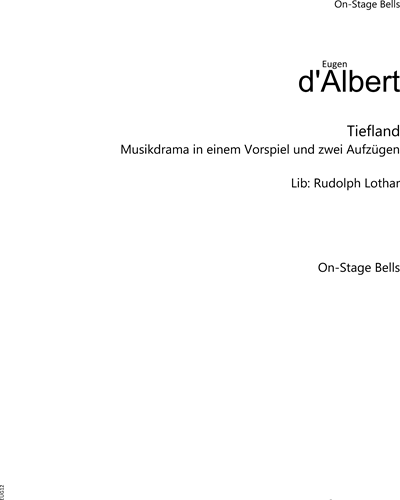 Tiefland — Eugen d'Albert