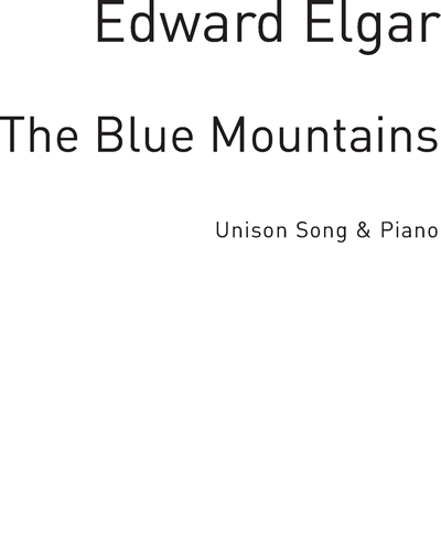 The Blue Mountains (in F) — 埃尔加