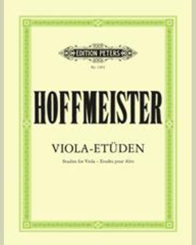 12 Studies for Viola — Franz Anton Hoffmeister