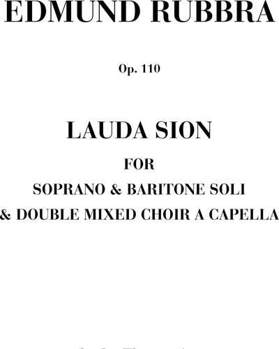Lauda Sion, op. 110 — 埃德蒙·鲁布拉