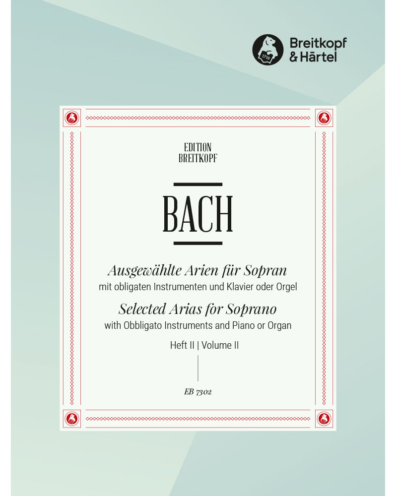 Selected Arias for Soprano, Book 2 — Johann Sebastian Bach