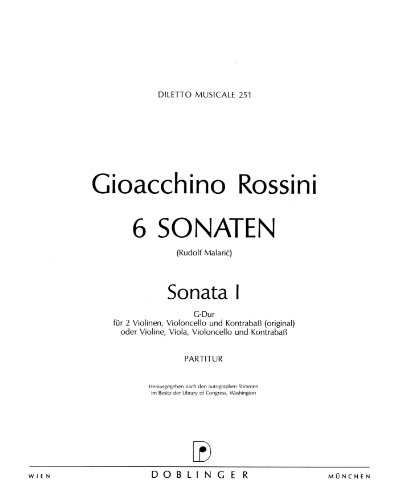 Sonata No. 1 in G major — 罗西尼
